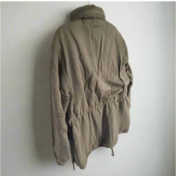 Aritzia Parka Oversized Coat Womens Large Green Removable Hood Utility Winter 3 - Picture 4 of 7